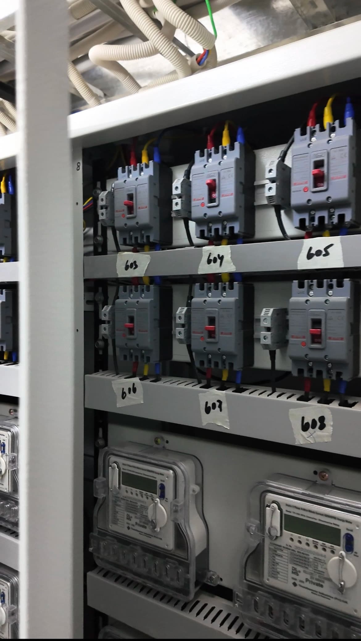 Hill Crest Residency electrical meters installed - immediate possession Bahria Town apartments
