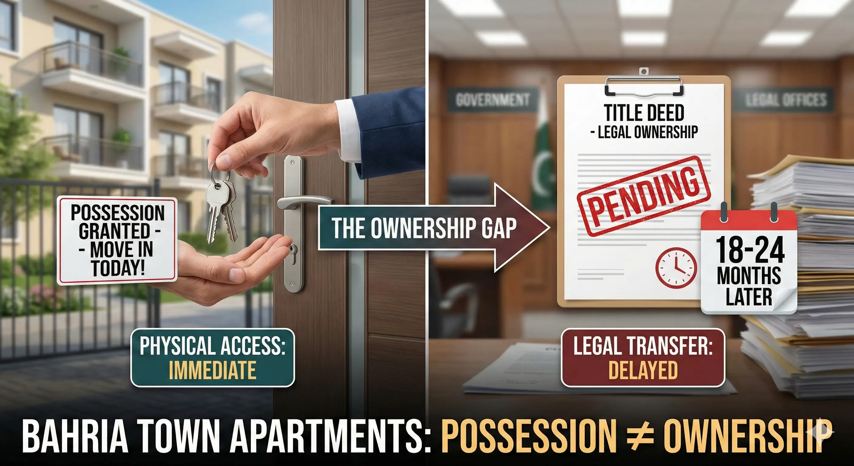 Gated Community Apartments Bahria Town: Why Possession Isn't Ownership