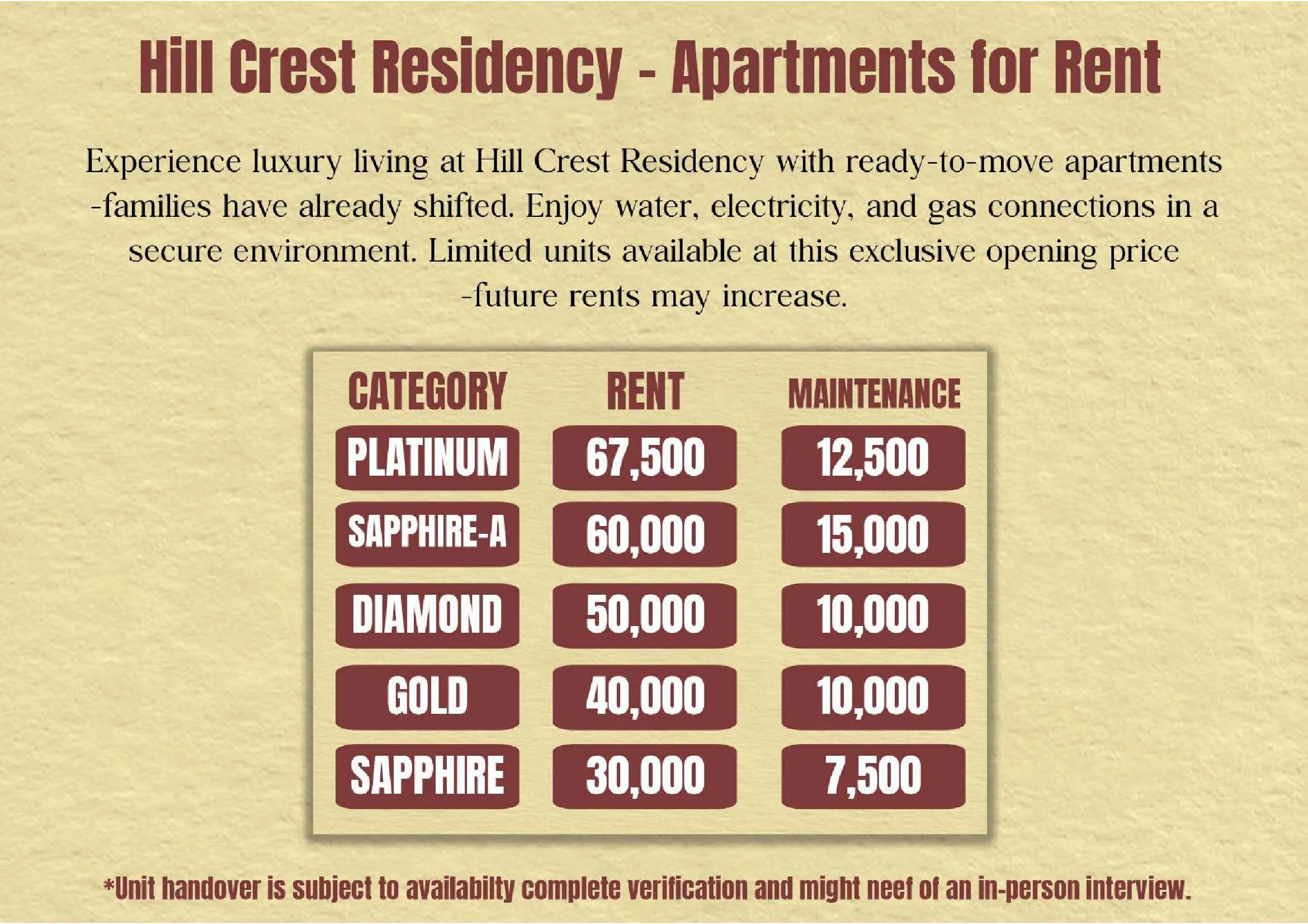 Hill Crest Residency luxury apartment living room with modern furniture and panoramic city views