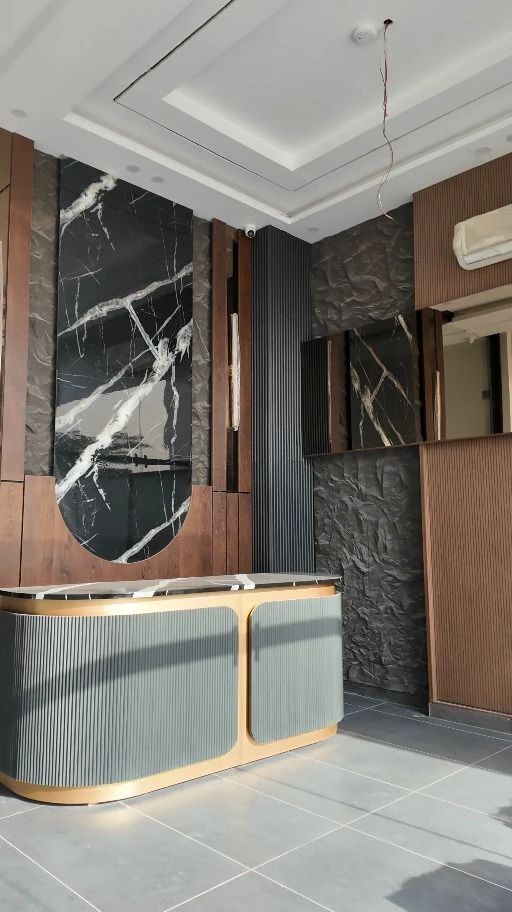 Hill Crest Residency luxury bathroom with marble finishes and premium fixtures