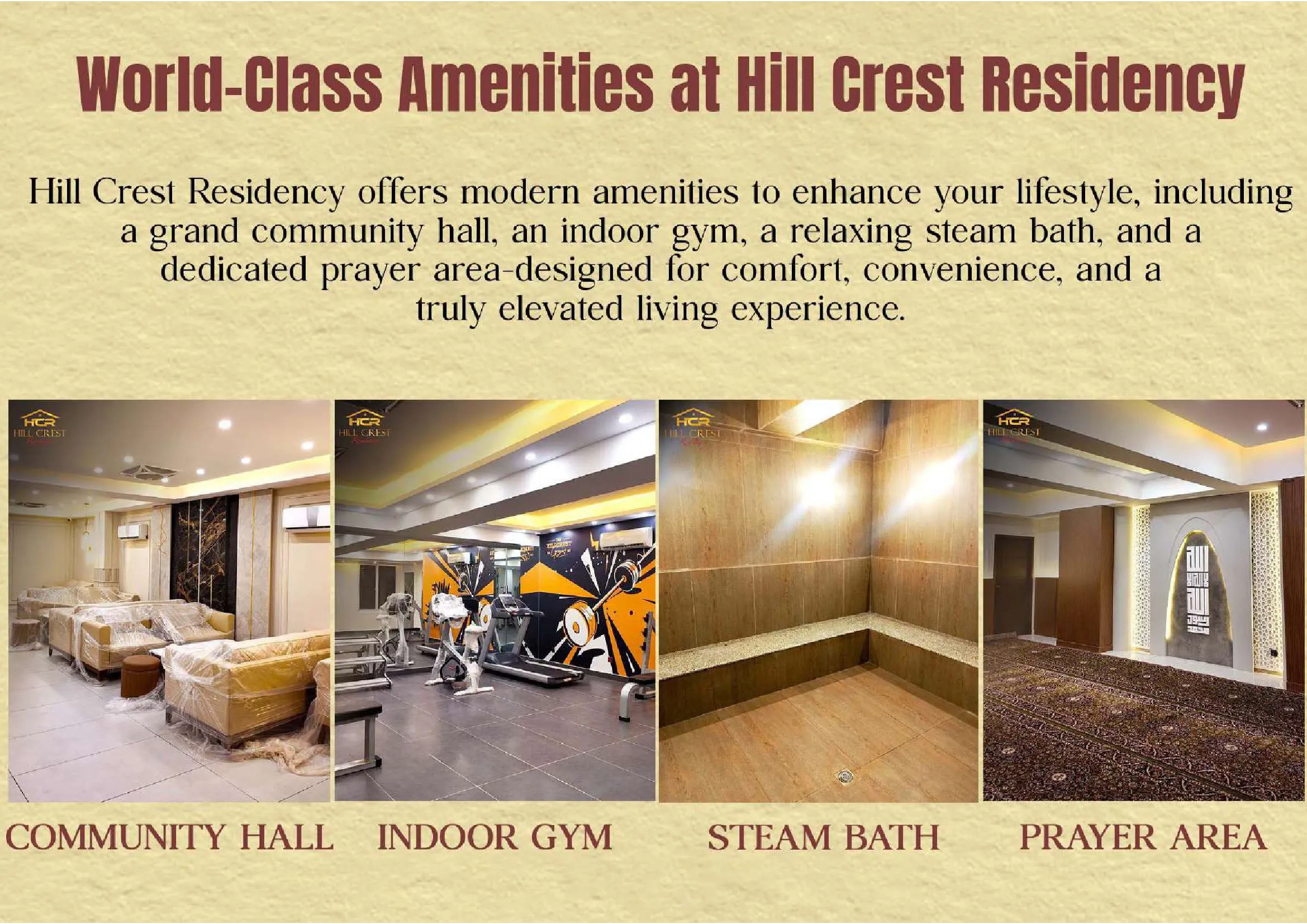 Hill Crest Residency master bedroom with premium finishes and Bahria Town skyline view