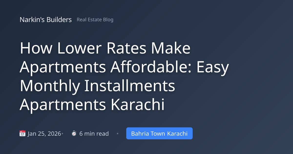 How Lower Rates Make Apartments Affordable: Easy Monthly Installments ...